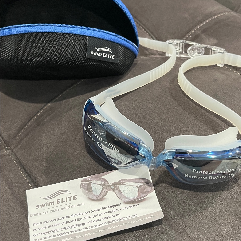 Blue Swim Goggles